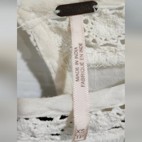 Free People Urban Outfitters Victorian Embroidered Mini Dress size XS - Picture 11 of 11